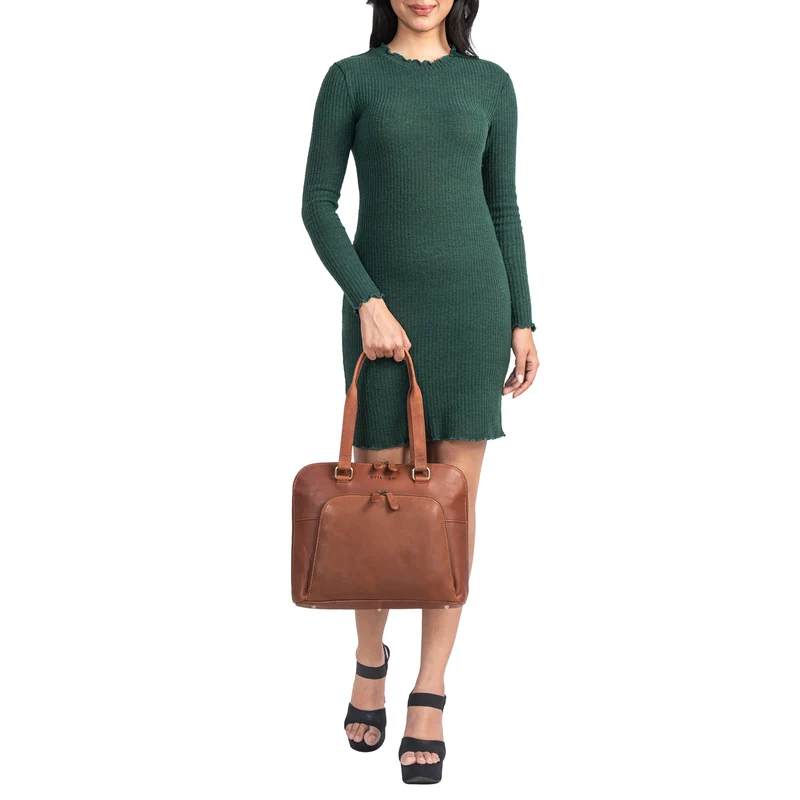 "Hermione" Echt Leder Business-Tasche 13,3 Zoll Damen Elegant