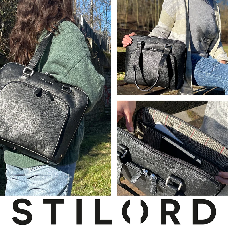 "Hermione" Echt Leder Business-Tasche 13,3 Zoll Damen Elegant