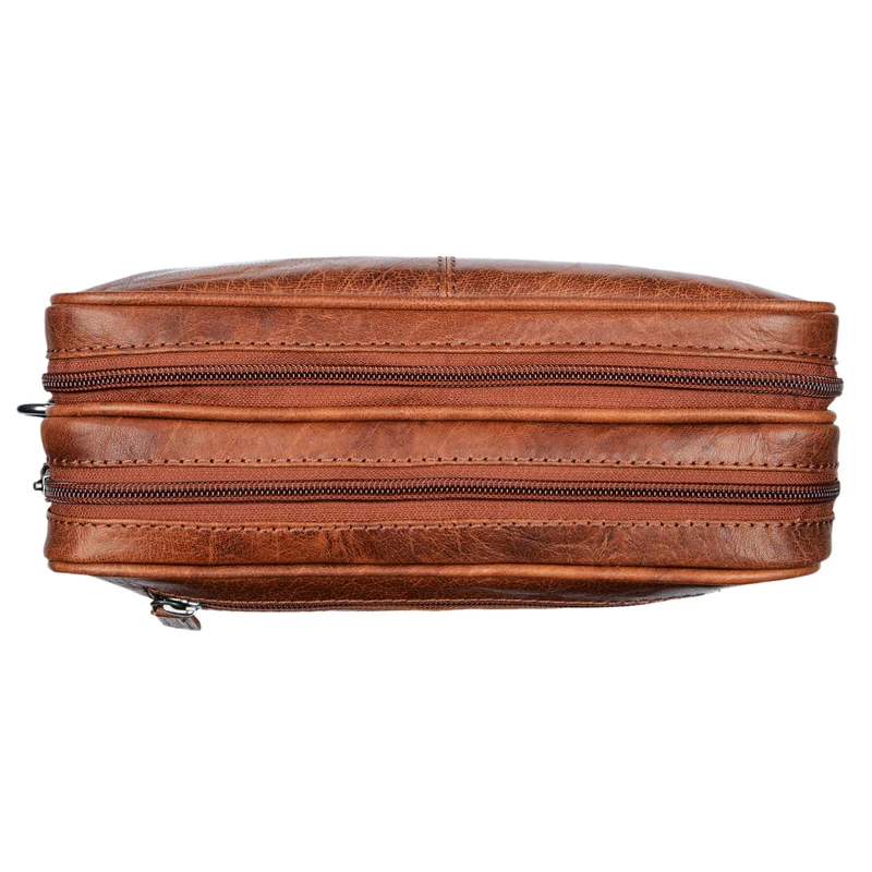 B-WARE "Nero" Handgelenktasche Herren Leder