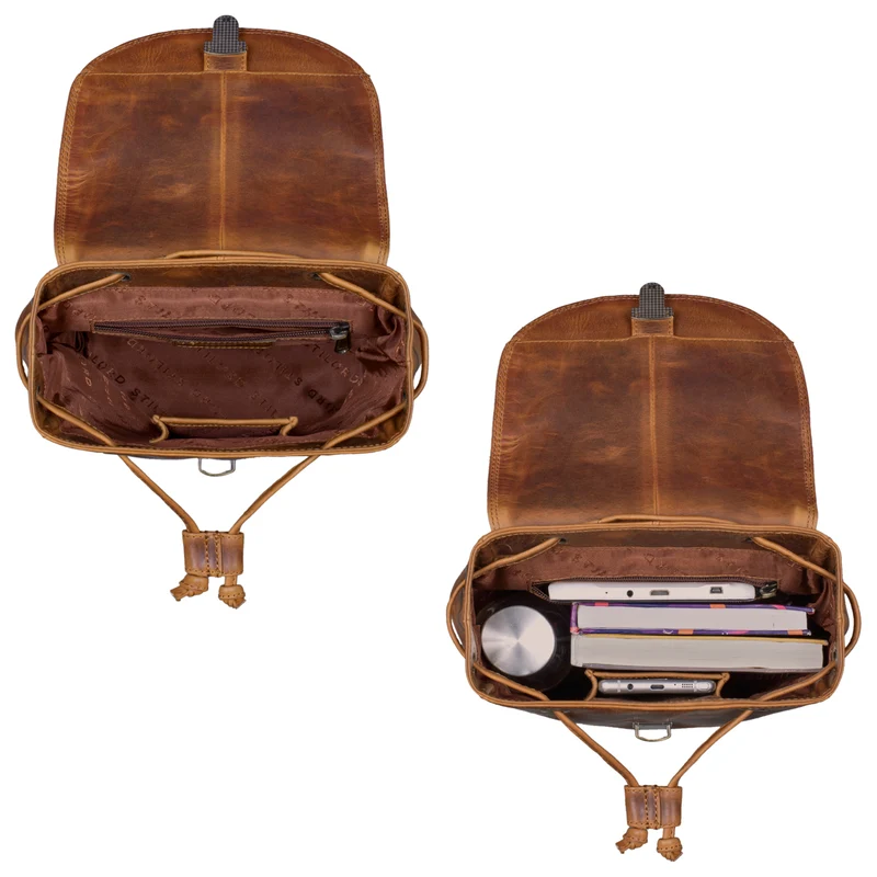 "Odessa" City Backpack Klein Damen Leder