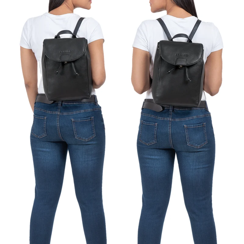 "Odessa" City Backpack Klein Damen Leder