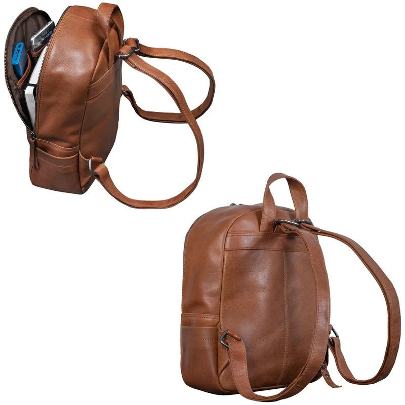 "Ajanita" Damen Leder Rucksack Klein