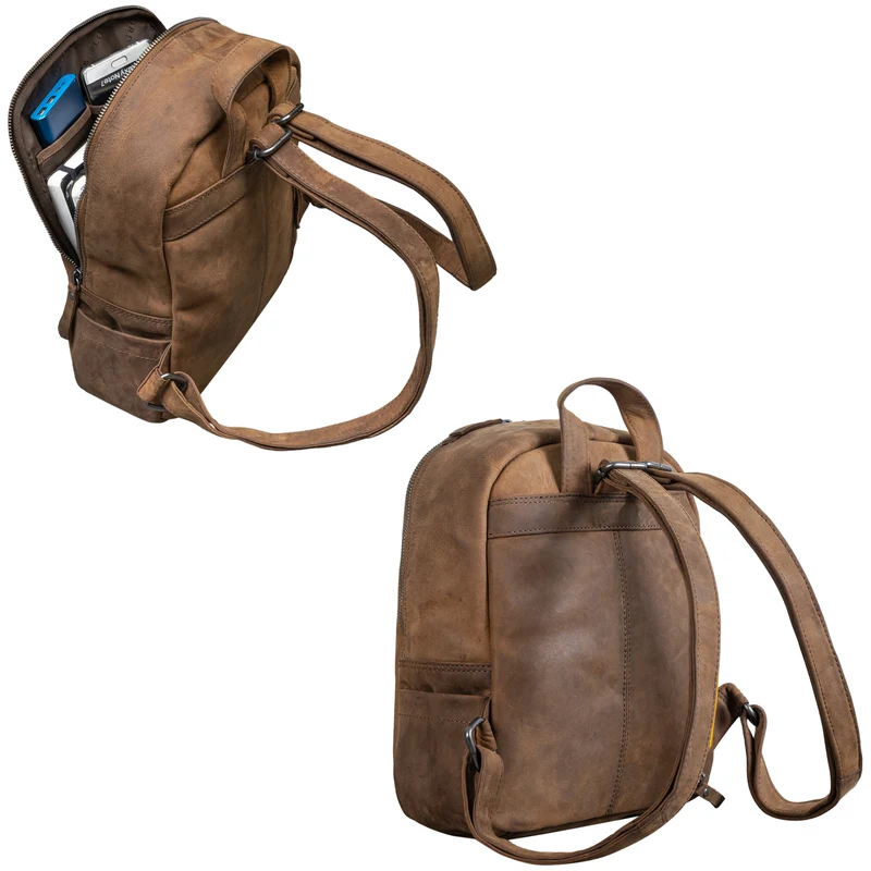 "Ajanita" Damen Leder Rucksack Klein