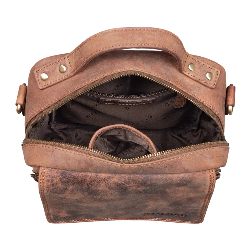 B-WARE "Gideon" Leder Umhängetasche Herren Vintage