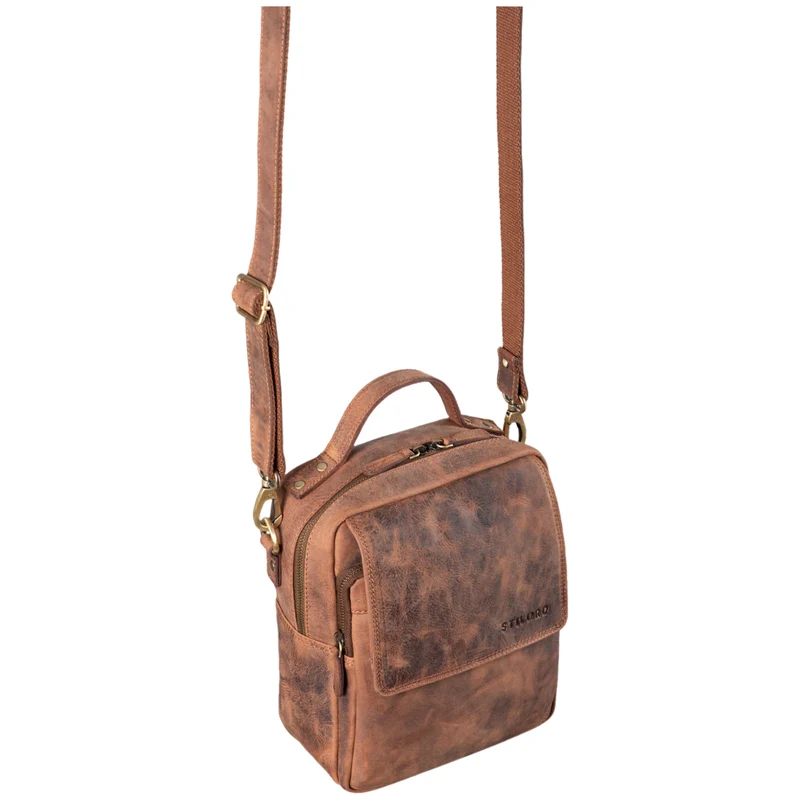 B-WARE "Gideon" Leder Umhängetasche Herren Vintage