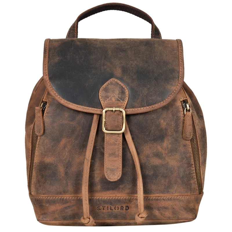 B-WARE "Allison" Rucksack Damen Modern Leder