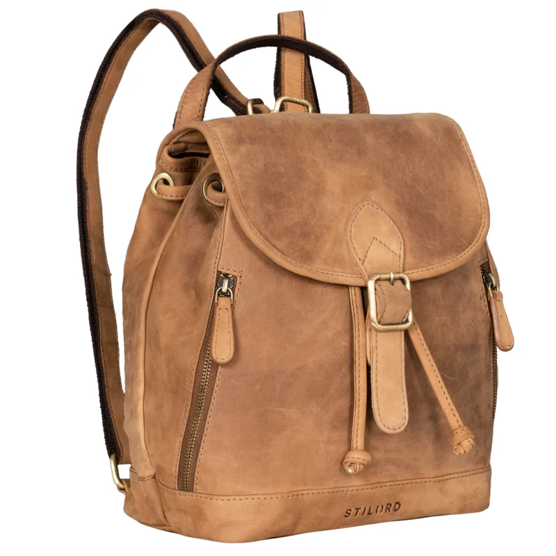 B-WARE "Allison" Rucksack Damen Modern Leder