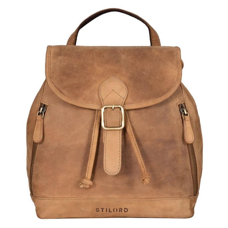B-WARE "Allison" Rucksack Damen Modern Leder