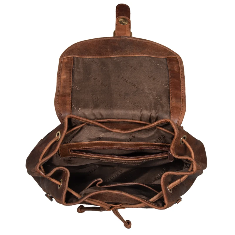 B-WARE "Allison" Rucksack Damen Modern Leder