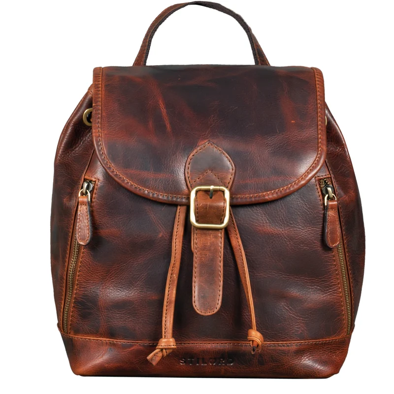 B-WARE "Allison" Rucksack Damen Modern Leder