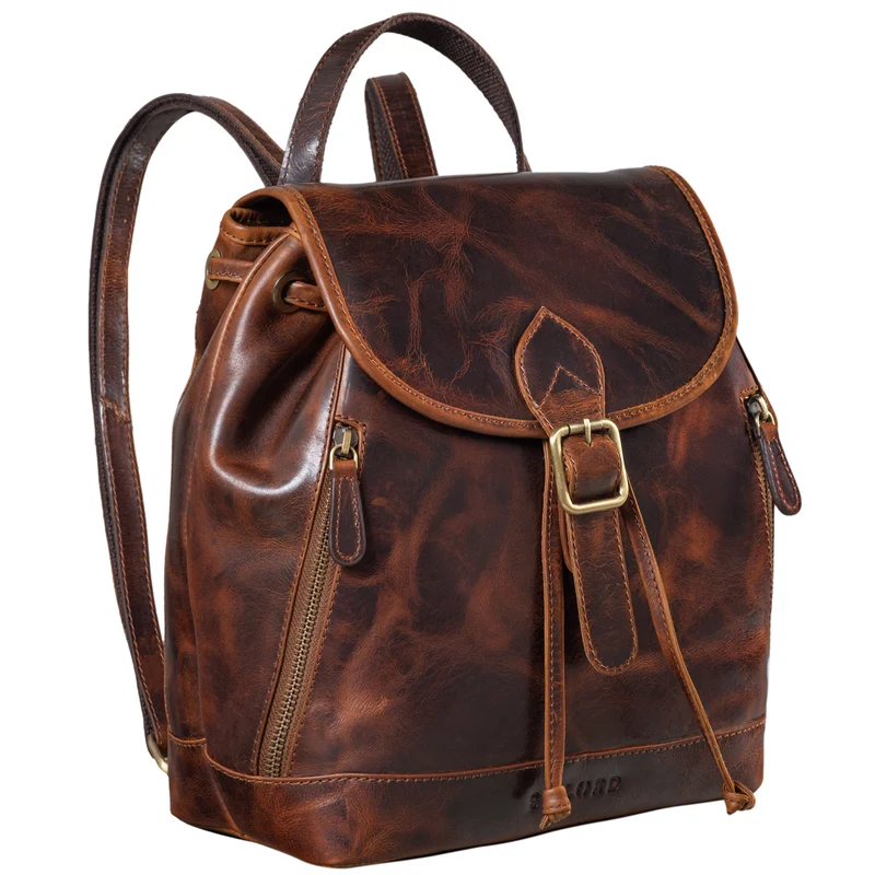 B-WARE "Allison" Rucksack Damen Modern Leder