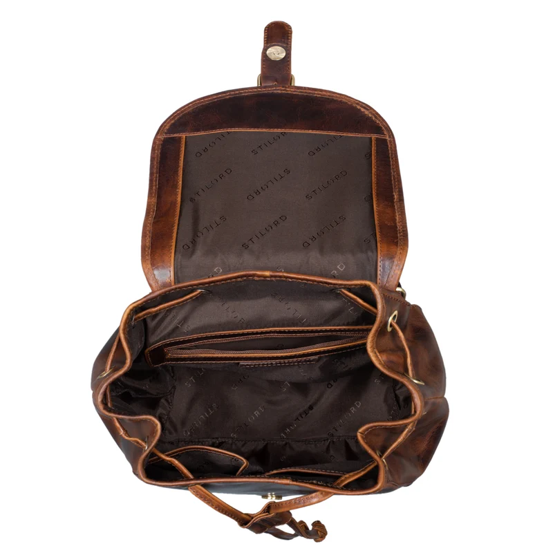 B-WARE "Allison" Rucksack Damen Modern Leder