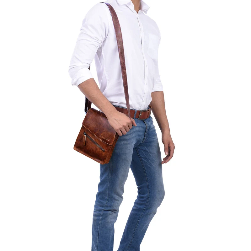 B-WARE "Steve" Kleine Herren Tasche Leder