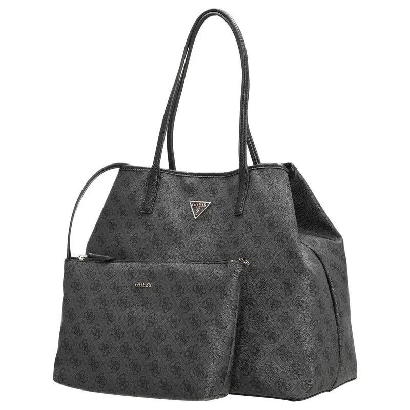 Guess Eco Victtoria - Shopper 2in1 L 40 cm (coal logo)