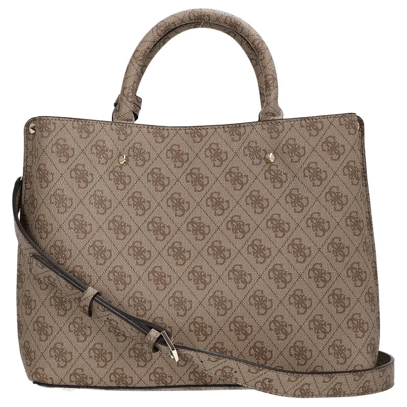 Guess Meridian II Girlfriend - Henkeltasche 30 cm (latte logo)