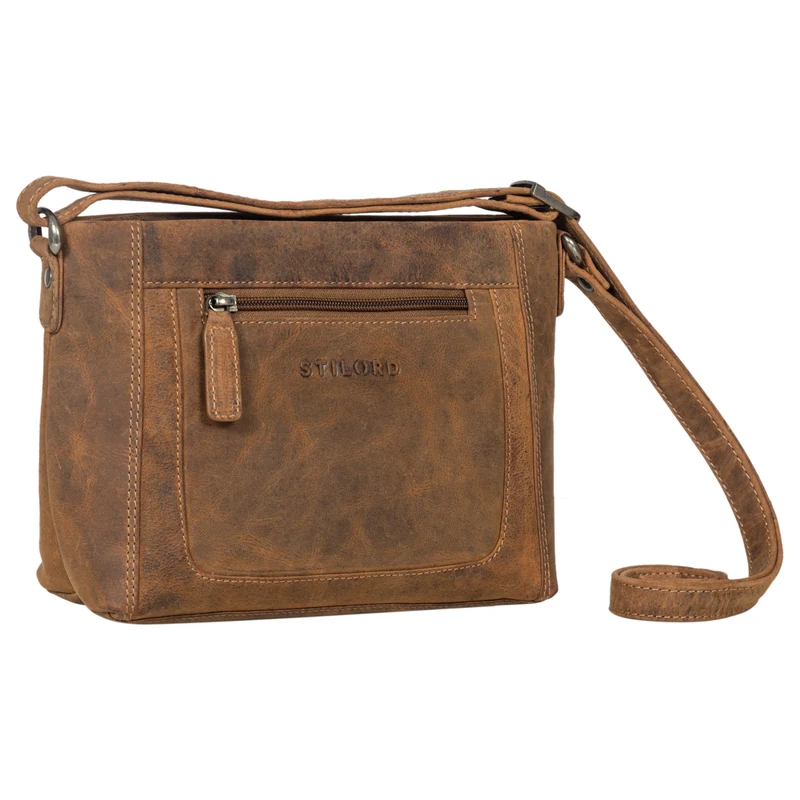 "Julina" Damen Handtasche zum Umhängen Echtleder mittelgroß