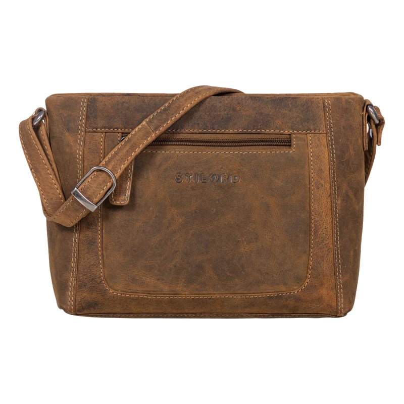 "Julina" Damen Handtasche zum Umhängen Echtleder mittelgroß