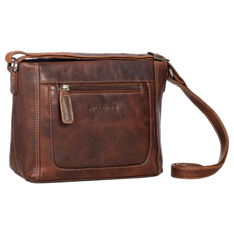 "Julina" Damen Handtasche zum Umhängen Echtleder mittelgroß