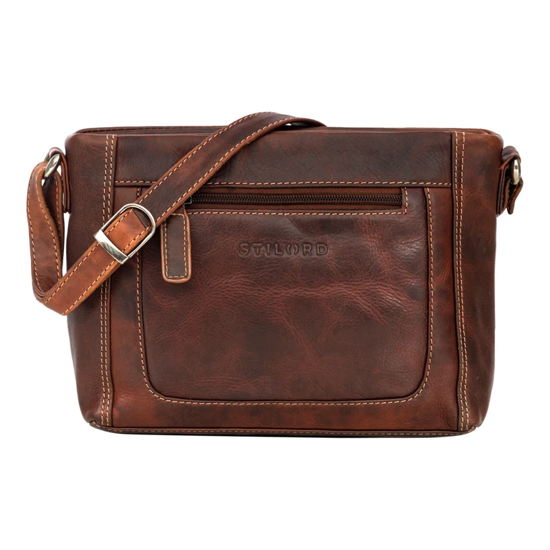 "Julina" Damen Handtasche zum Umhängen Echtleder mittelgroß