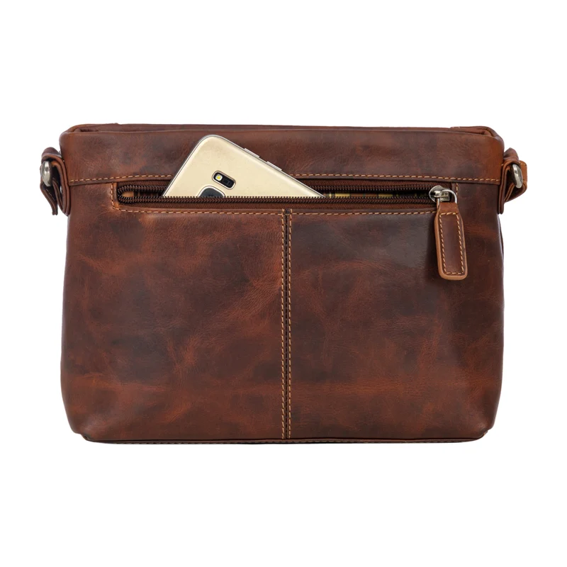 "Julina" Damen Handtasche zum Umhängen Echtleder mittelgroß