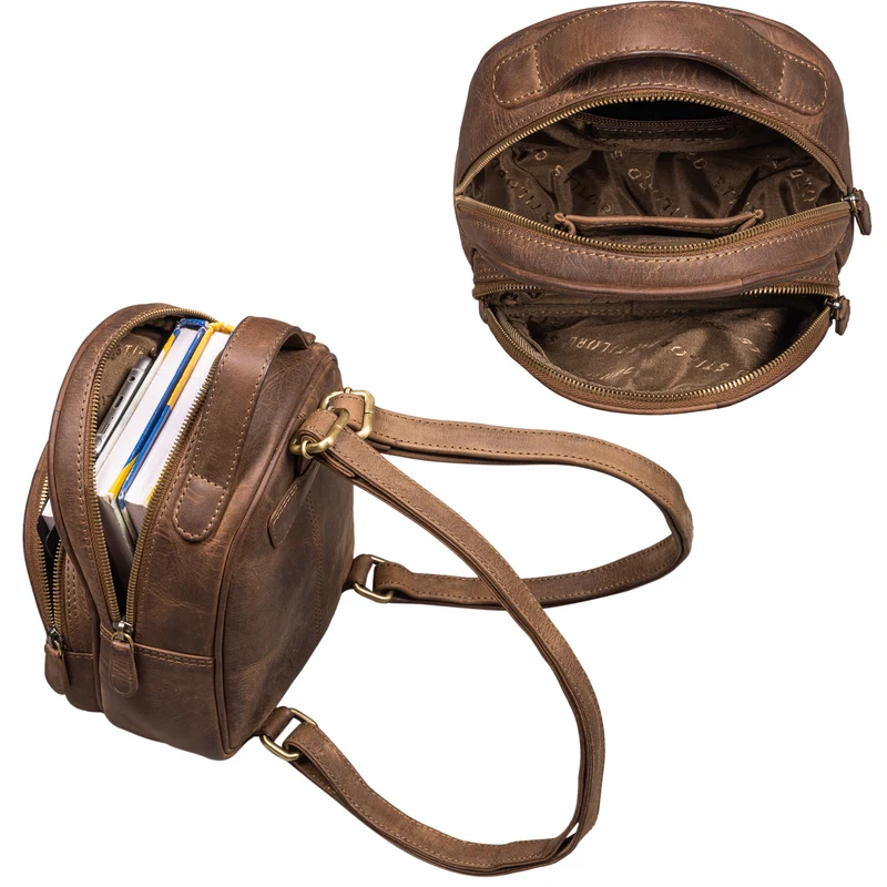 "Seda" Lederrucksack Damen klein