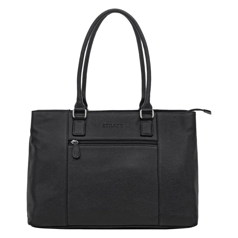 "Marika" Shopper Damen Groß Echtleder mit Laptopfach 15,6 Zoll