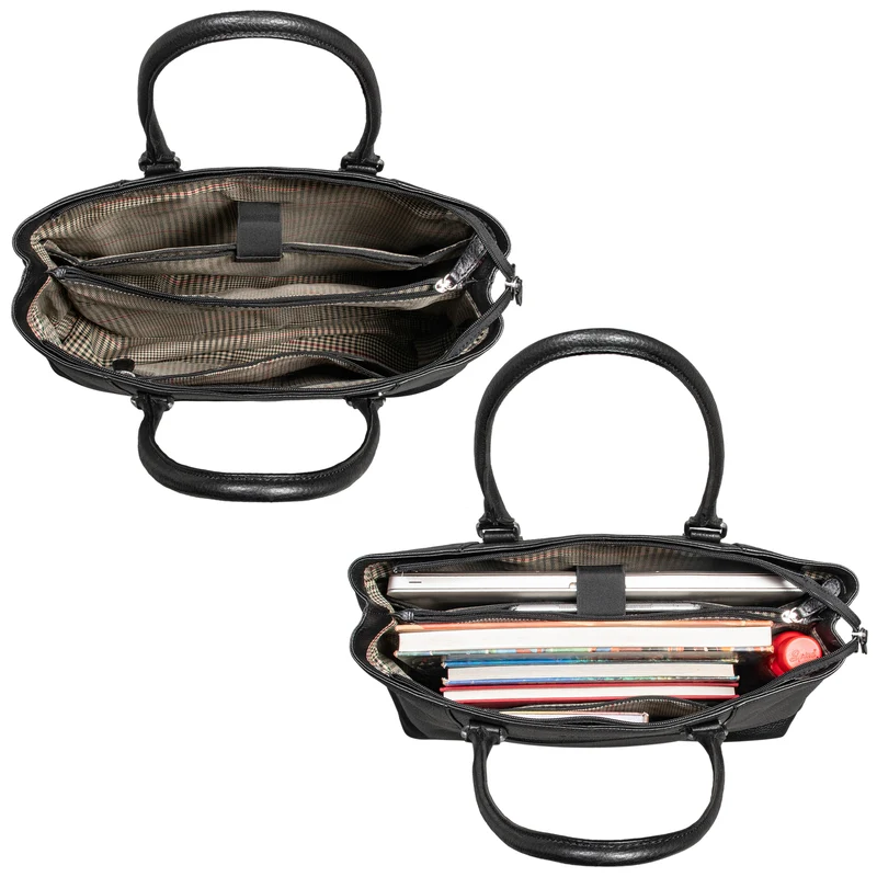 "Marika" Shopper Damen Groß Echtleder mit Laptopfach 15,6 Zoll