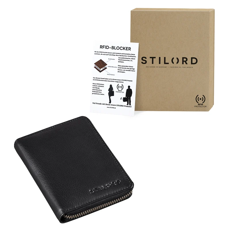 B-WARE "Giannis" Mini Leder Portemonnaie Herren RFID