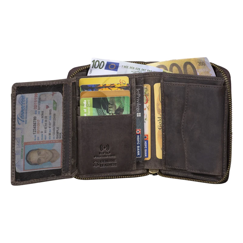 B-WARE "Giannis" Mini Leder Portemonnaie Herren RFID