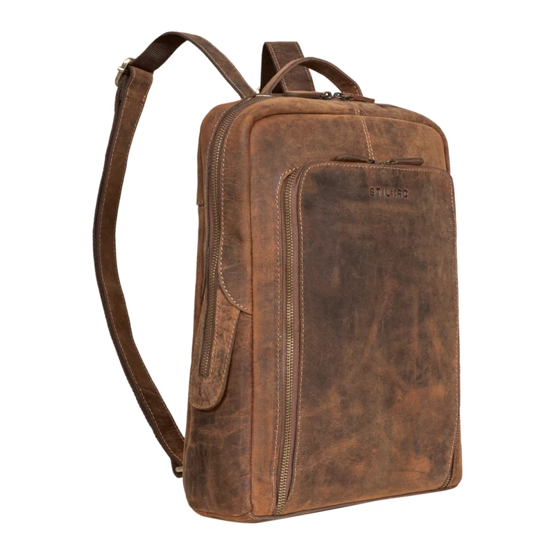 "Daniele" Business Rucksack Leder für 13 - 14 Zoll Laptop Herren Damen