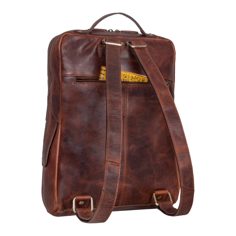 "Daniele" Business Rucksack Leder für 13 - 14 Zoll Laptop Herren Damen