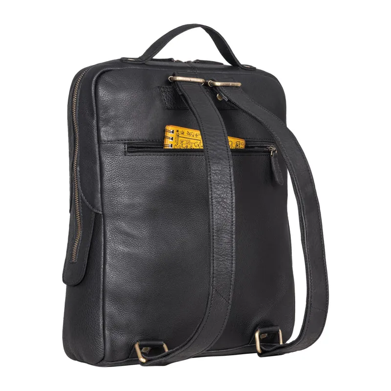 "Daniele" Business Rucksack Leder für 13 - 14 Zoll Laptop Herren Damen