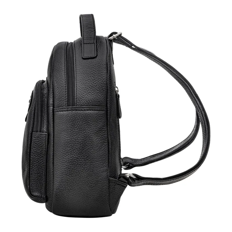 "Kima" Kleiner Rucksack Damen Vintage Leder