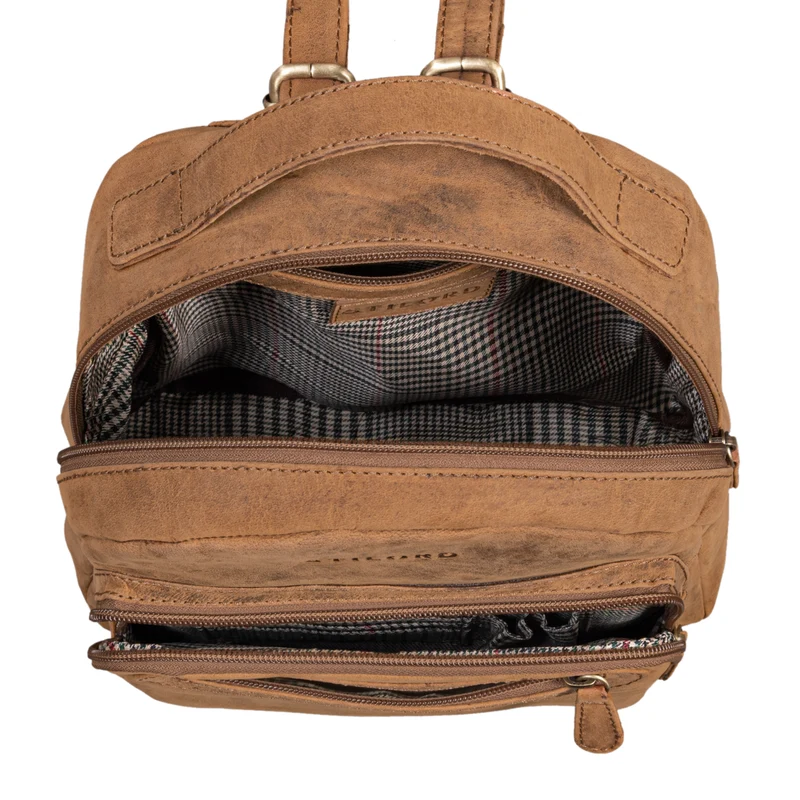 "Kima" Kleiner Rucksack Damen Vintage Leder