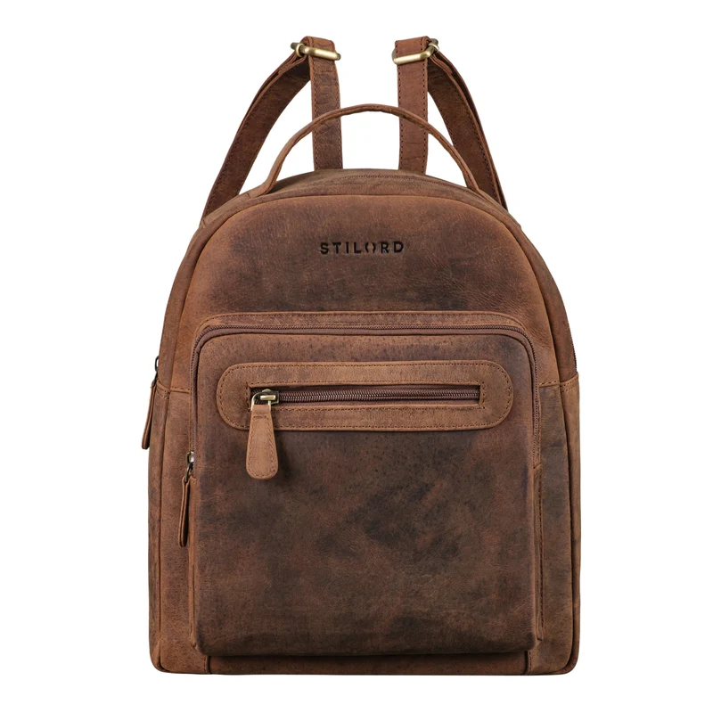 "Kima" Kleiner Rucksack Damen Vintage Leder