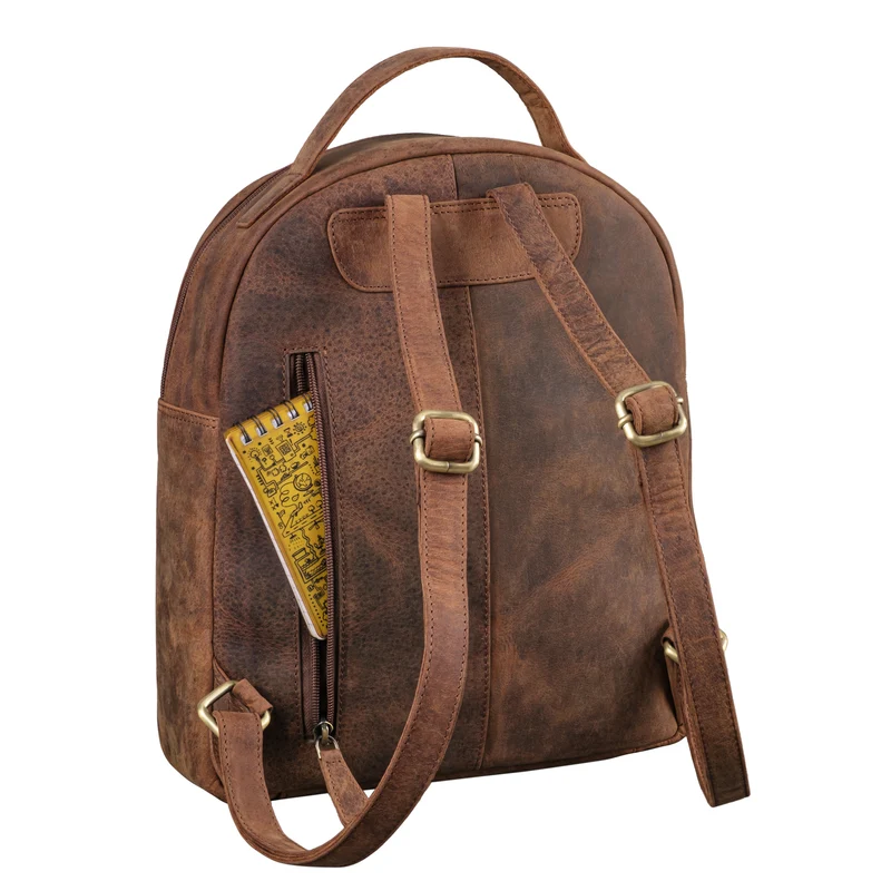 "Kima" Kleiner Rucksack Damen Vintage Leder