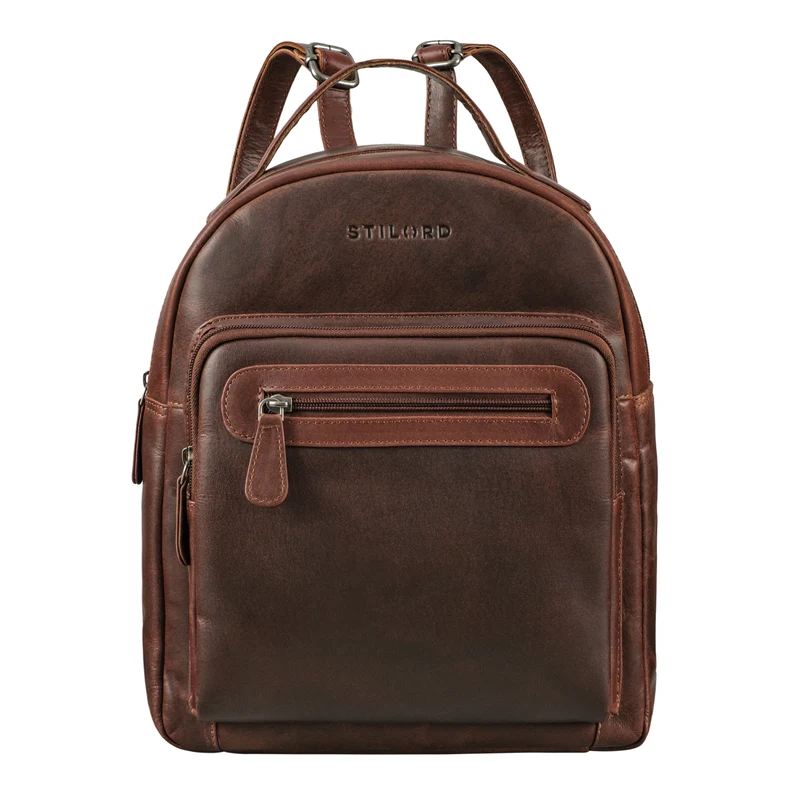 "Kima" Kleiner Rucksack Damen Vintage Leder