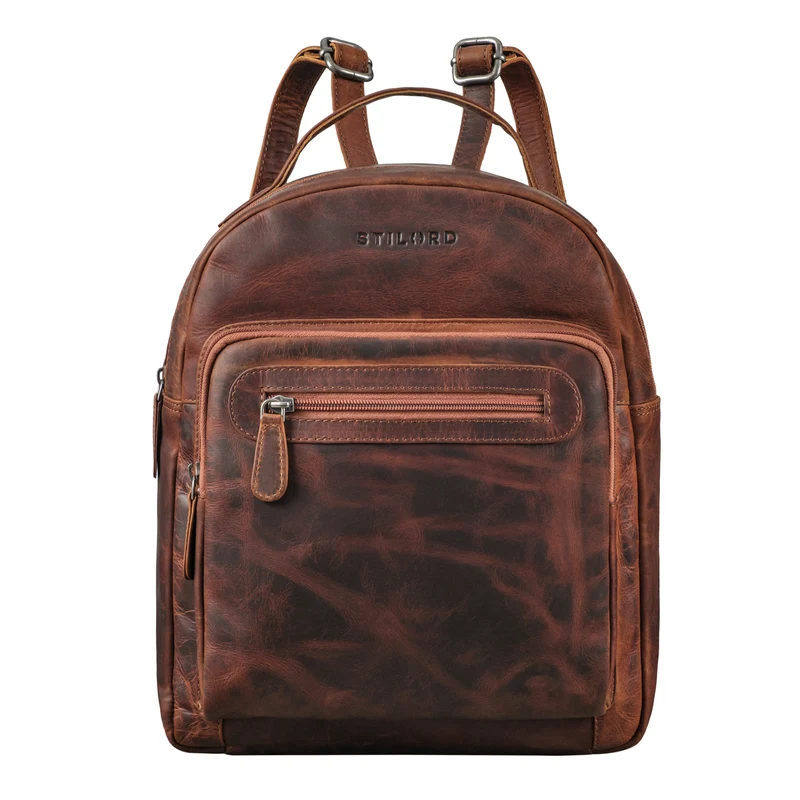 "Kima" Kleiner Rucksack Damen Vintage Leder