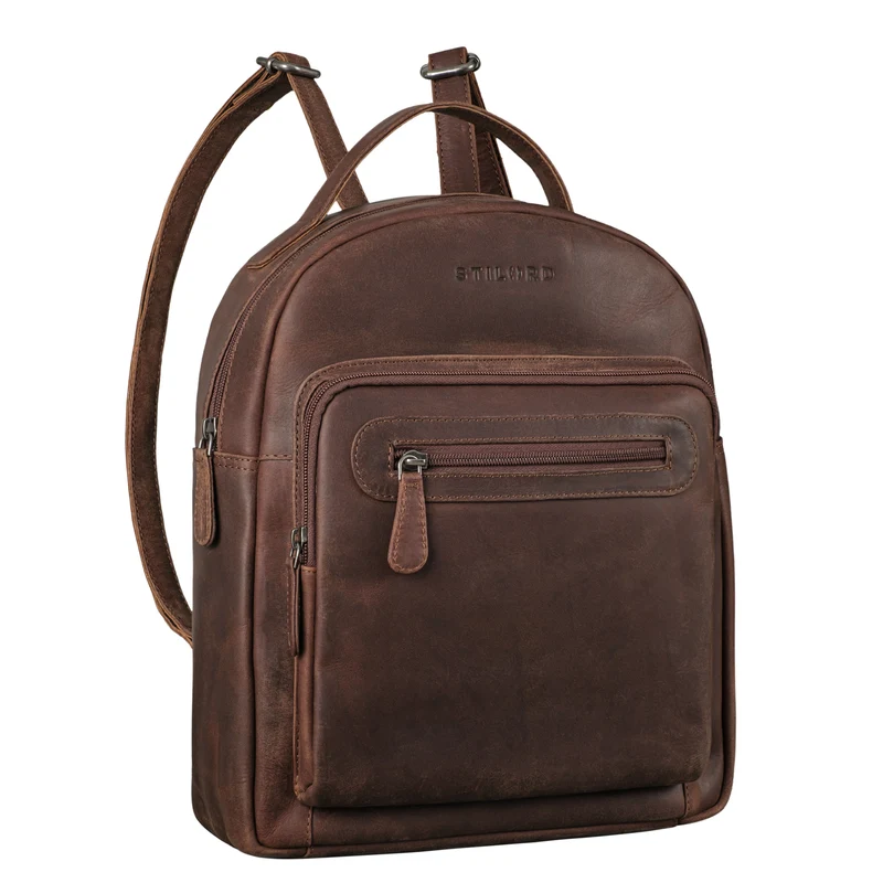 "Kima" Kleiner Rucksack Damen Vintage Leder