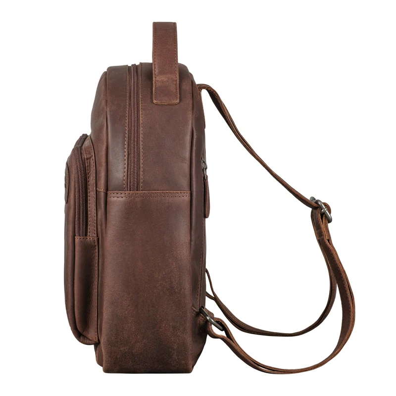 "Kima" Kleiner Rucksack Damen Vintage Leder