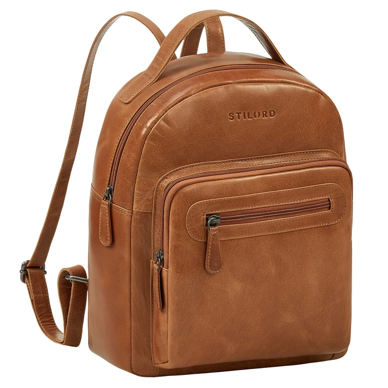 "Kima" Kleiner Rucksack Damen Vintage Leder