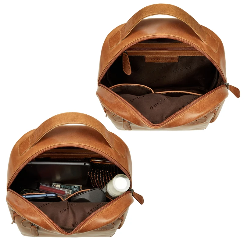 "Kima" Kleiner Rucksack Damen Vintage Leder