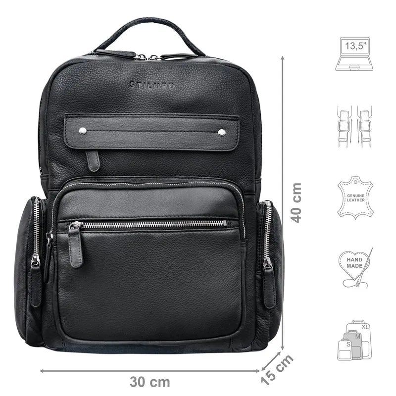 "Edison" Moderner Studenten-Rucksack mit Laptop-Fach 13,5 Zoll
