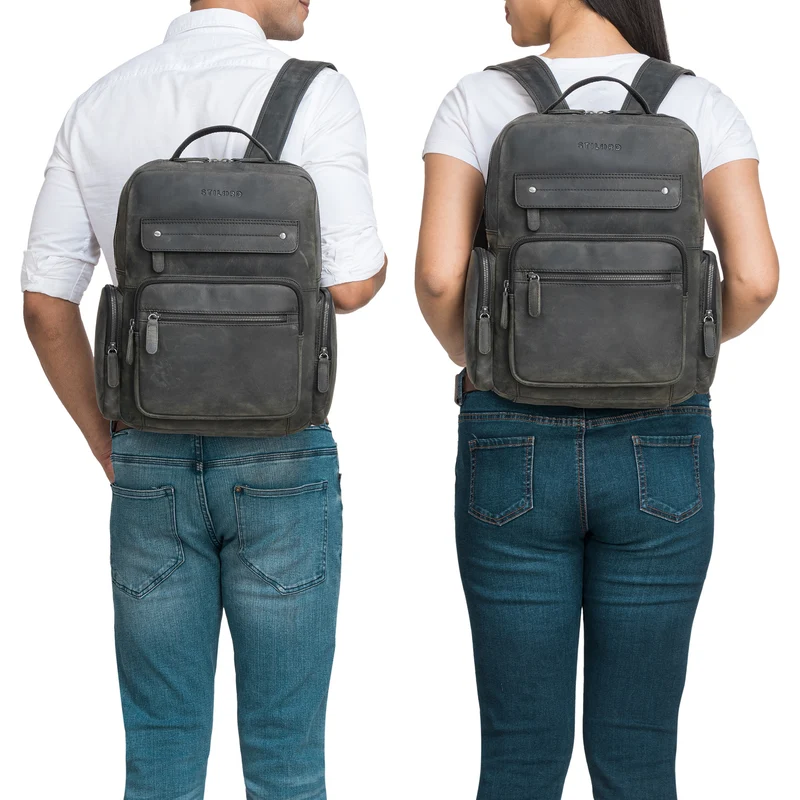 "Edison" Moderner Studenten-Rucksack mit Laptop-Fach 13,5 Zoll
