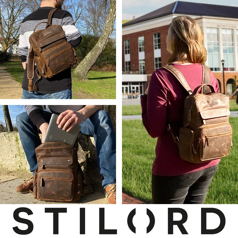 "Edison" Moderner Studenten-Rucksack mit Laptop-Fach 13,5 Zoll