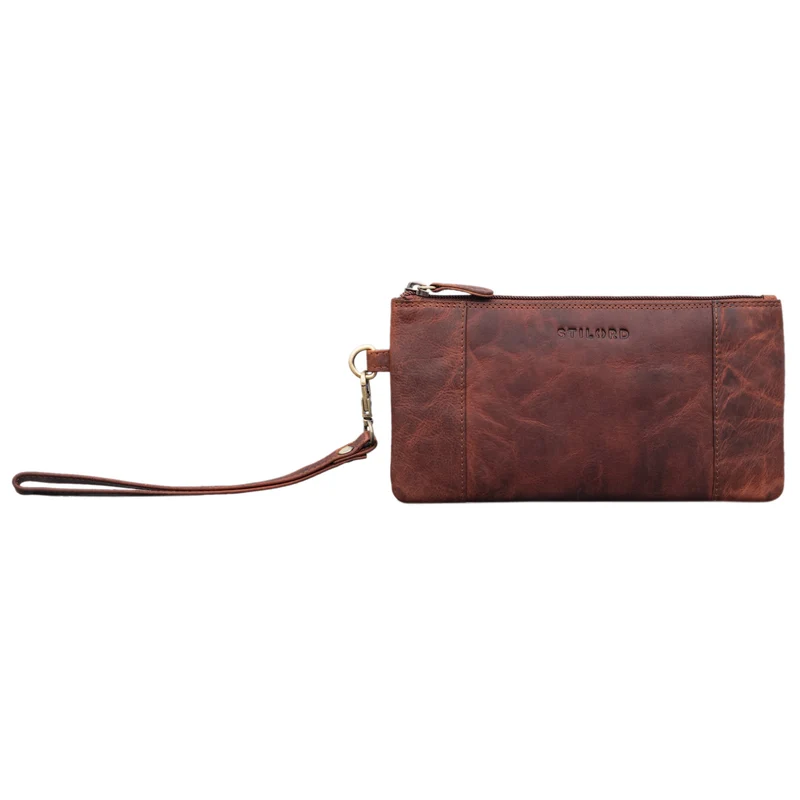 "Grecia" Clutch Leder Vintage RFID Schutz