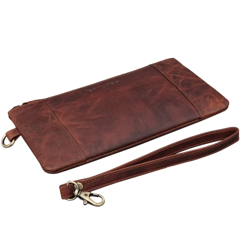 "Grecia" Clutch Leder Vintage RFID Schutz