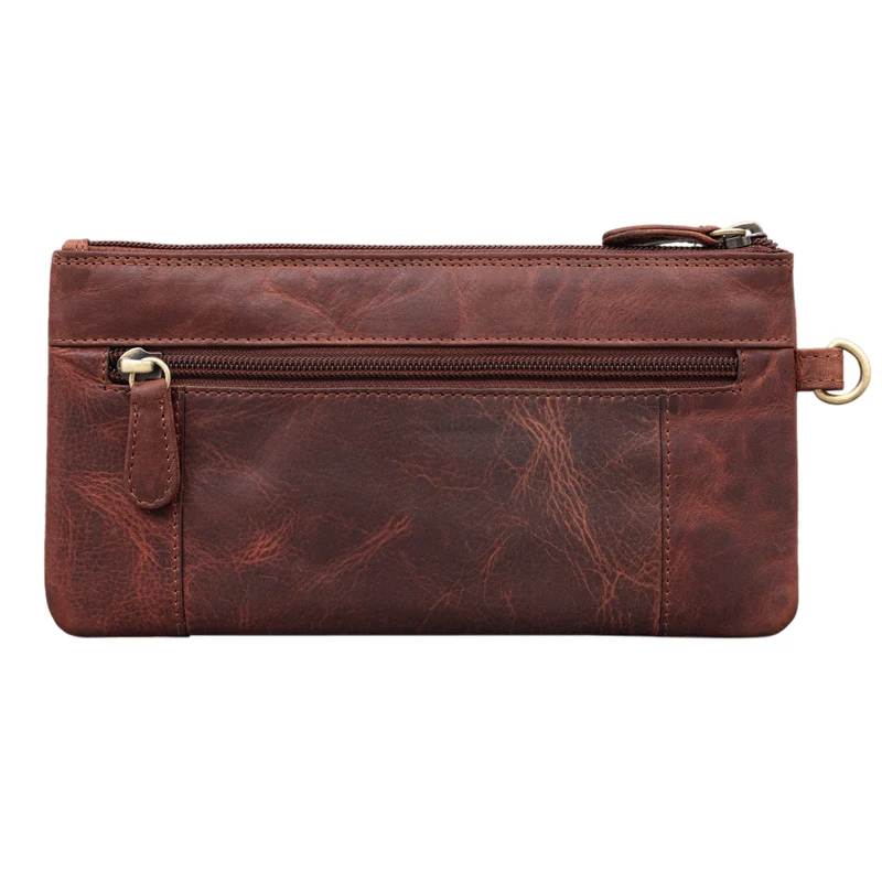 "Grecia" Clutch Leder Vintage RFID Schutz