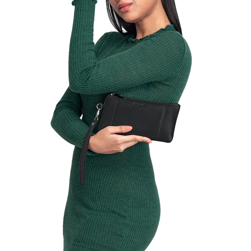 "Grecia" Clutch Leder Vintage RFID Schutz
