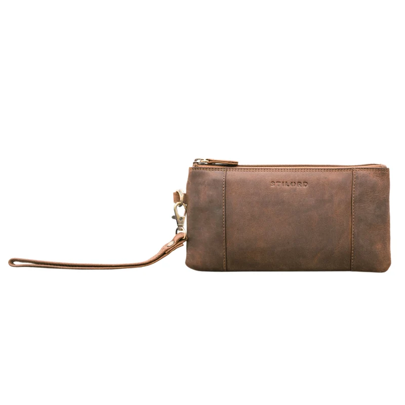 "Grecia" Clutch Leder Vintage RFID Schutz